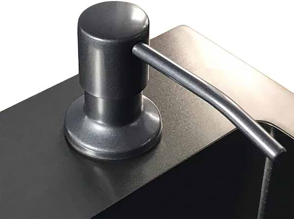 Фото - Дозатор для мыла VALESO 102 ЧЕРНЫЙ МЕТАЛЛИК