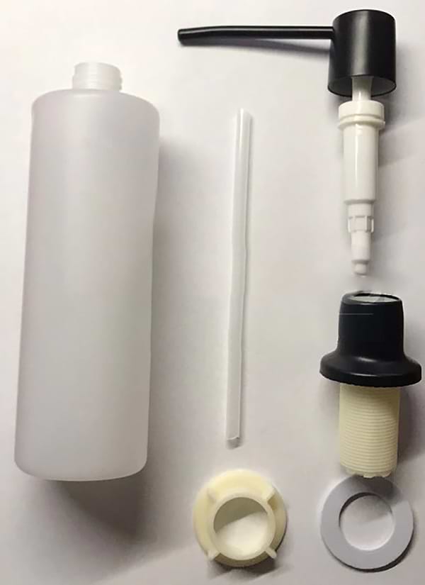 Фото - Дозатор для мыла VALESO 102 ЧЕРНЫЙ МЕТАЛЛИК