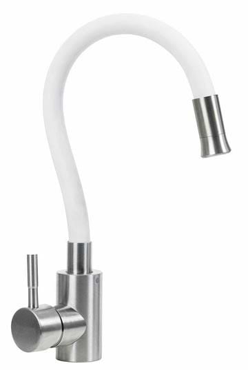 Фото - Смеситель кухонный VALESO KT 91 белый гибкий Фото - Смеситель кухонный VALESO KT 91 белый гибкий