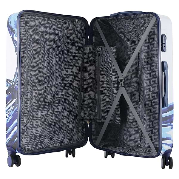 Фото - Валіза Semi Line L White/Blue Print (T5653-3)