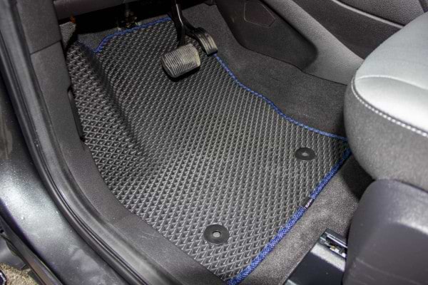 Фото - Коврики ворсовые в салон авто EVAtech Standard для Ford C-Max (C344) (2 clips) 2010-2019 2 поколение Minivan EU черный кант FD12377CD5FC2VEB