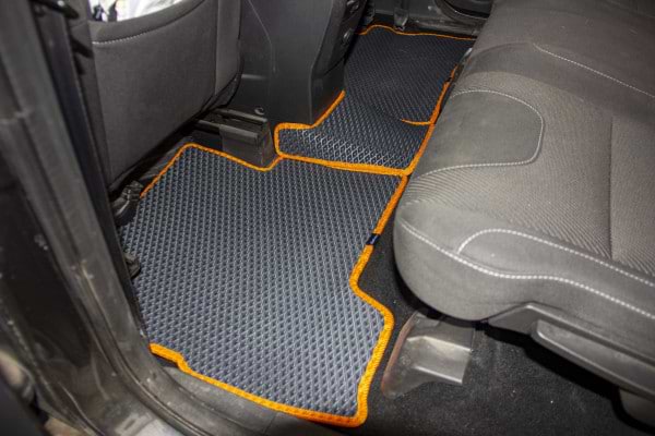 Фото - Коврики ворсовые в салон авто EVAtech Standard для Ford C-Max (C344) (2 clips) 2010-2019 2 поколение Minivan EU черный кант FD12377CD5FC2VEB