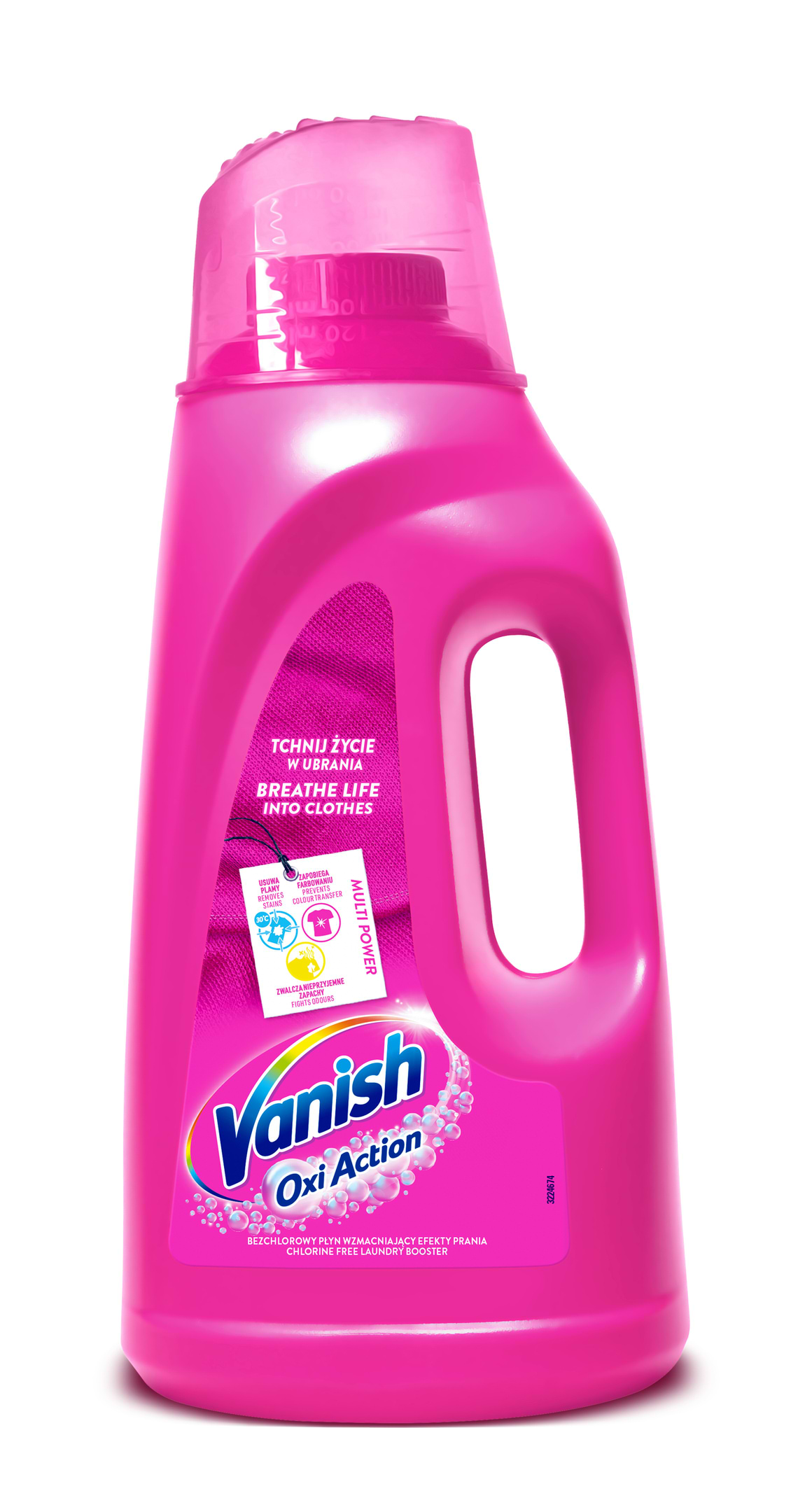 Засіб для видалення плям Vanish OXI ACTION ІНТЕЛЕКТ PLUS PINK 2л - Фото 1