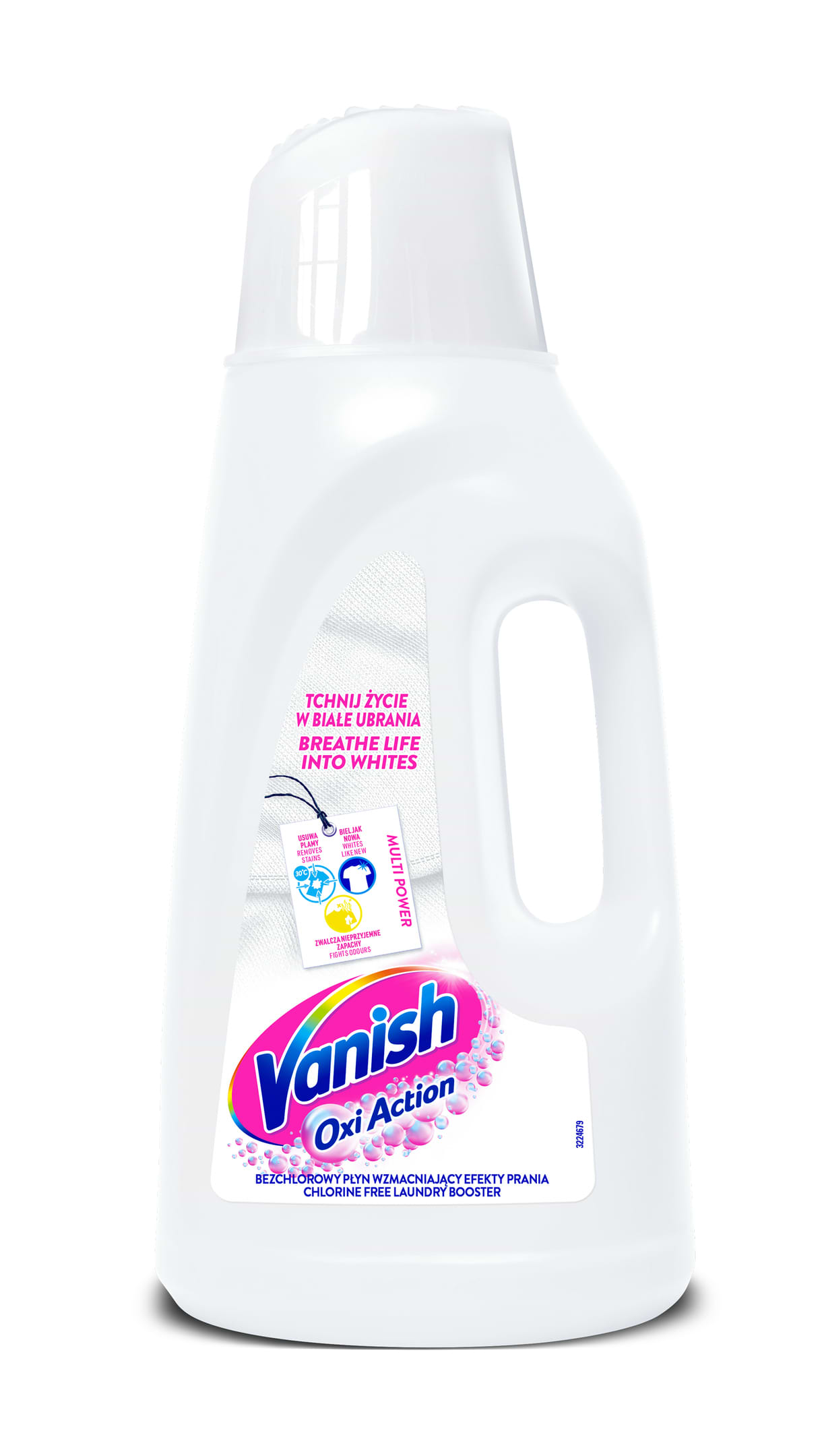 Засіб для видалення плям Vanish OXI ІНТЕЛЕКТ PLUS WHITE 2л - Фото 1