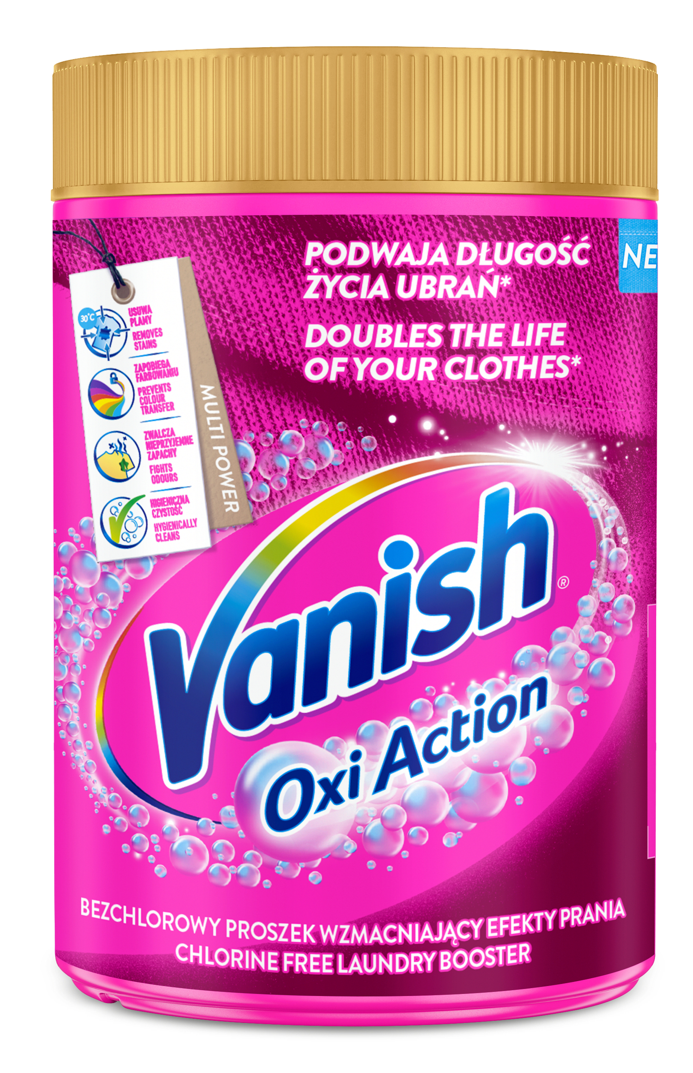 Средство для удаления пятен Vanish Oxi Action GOLD PINK 625г - Фото 1