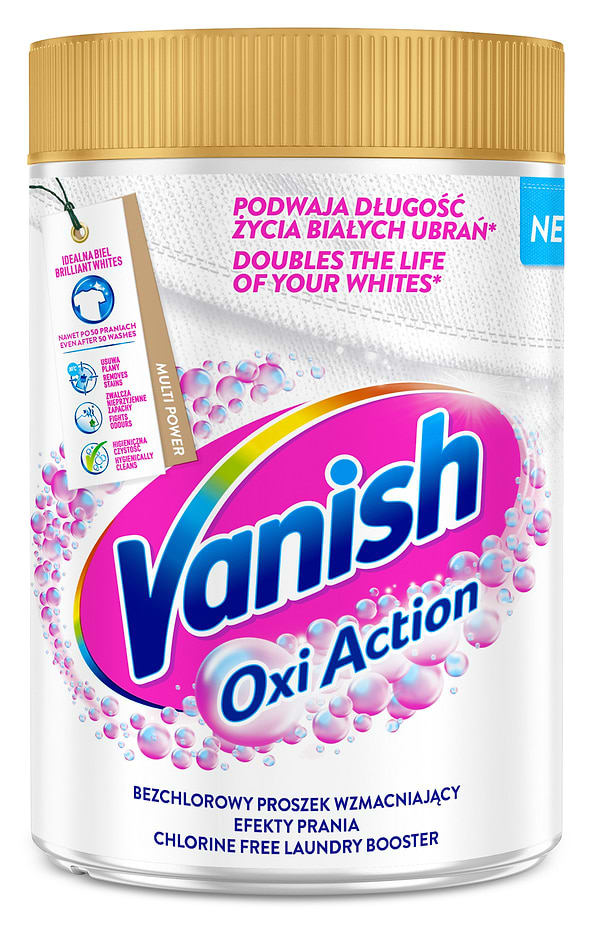 Фото - Средство для удаления пятен Vanish Oxi Action GOLD WHITE 625г