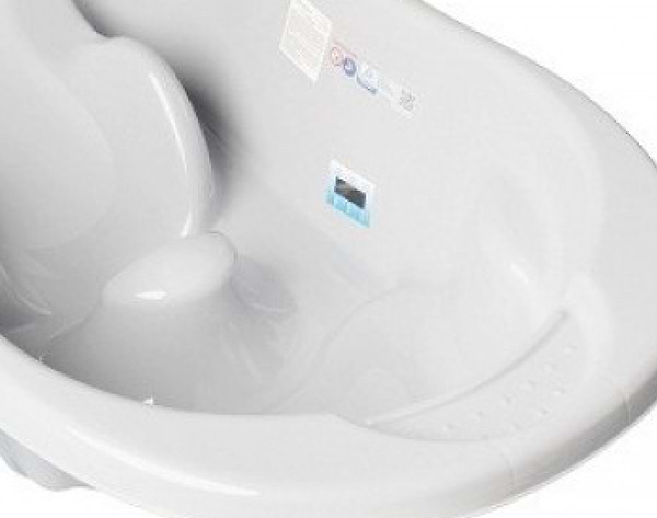 Фото - Детская ванночка Tega Baby Комфорт с термометром 2 в 1 анатомическая Белая Жемчужина (TG-011-118)