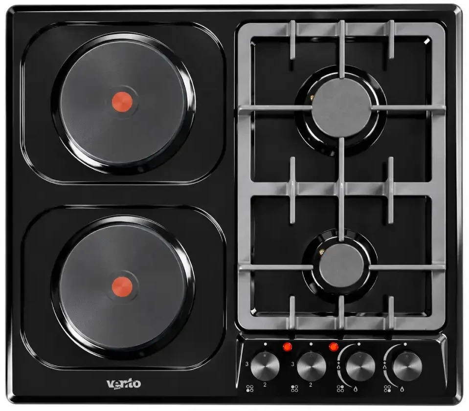 Варильна поверхня комбінована Ventolux HG622 D11 CS (BK)