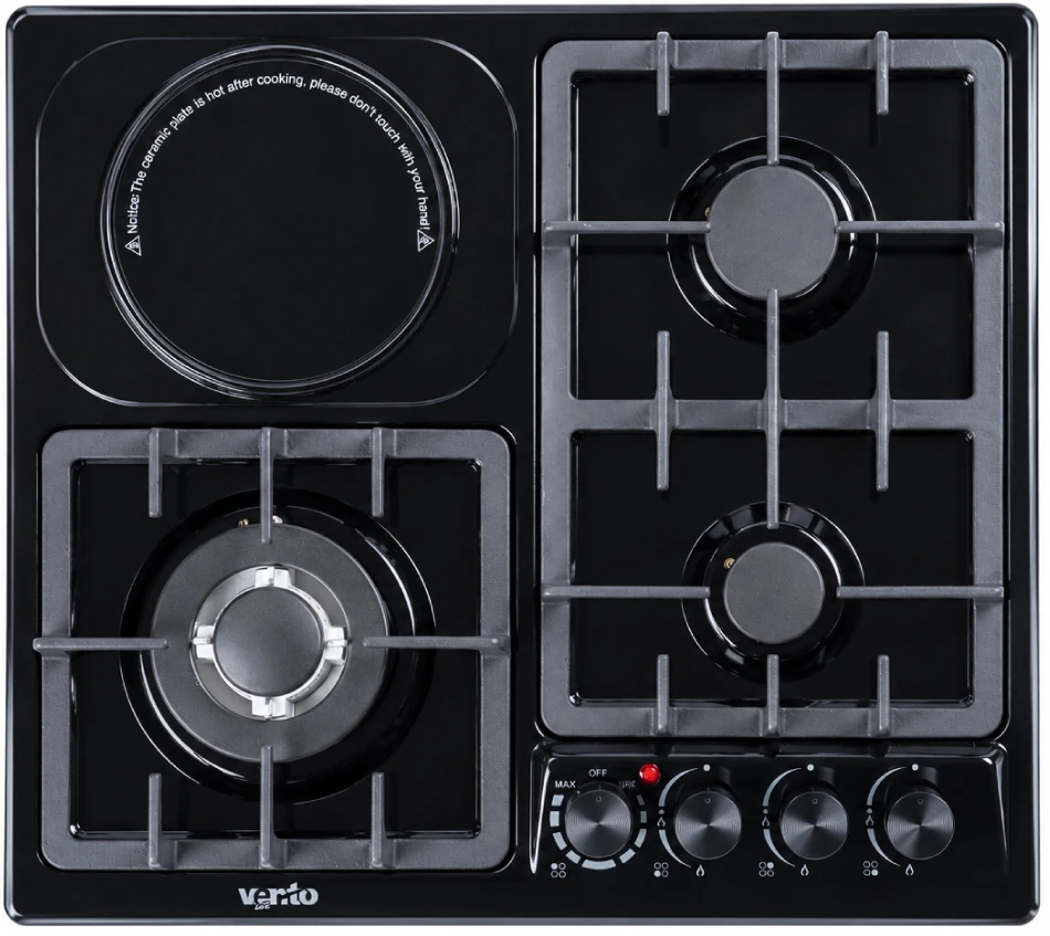 Варочная панель комбинированная Ventolux HG631 D11 CEST (BK)