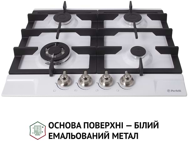 Фото - Варочная панель газовая Perfelli HGM 61637 WH RETRO