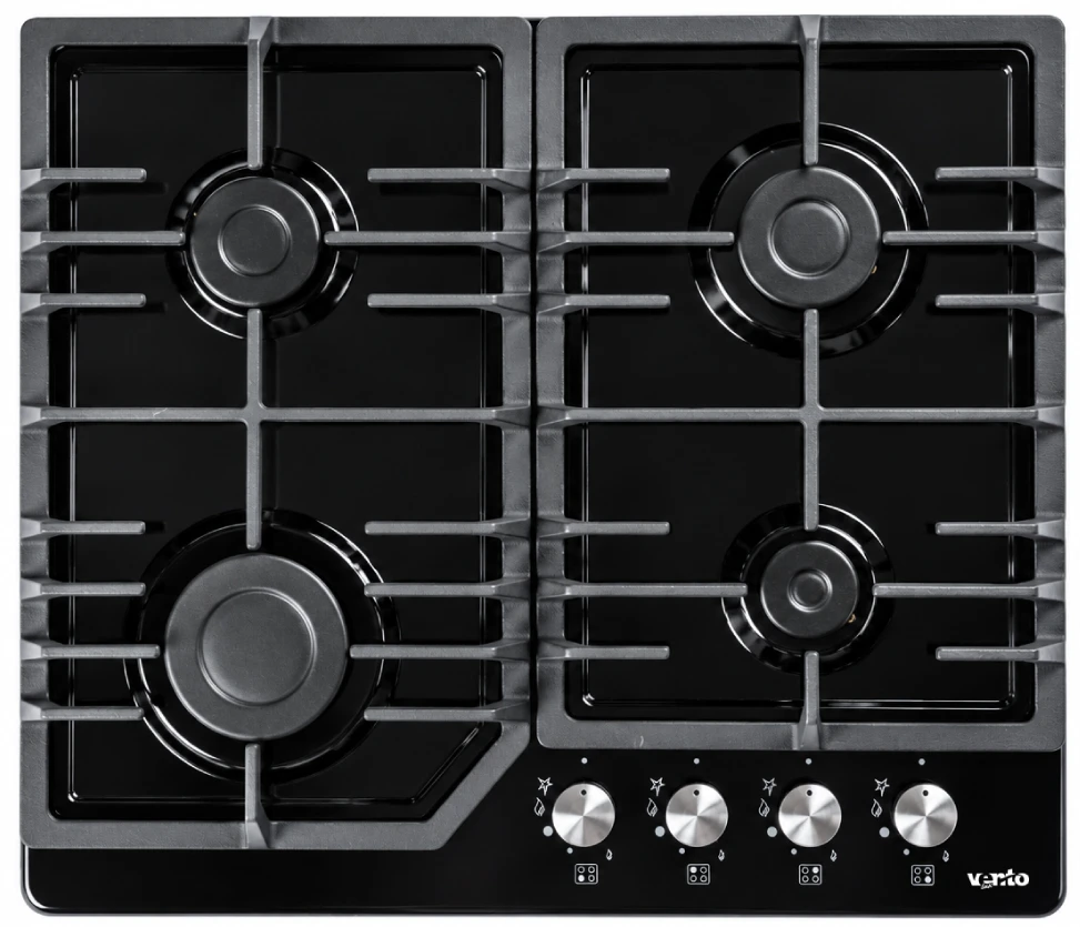 Варочная панель газовая Ventolux HG640-DA3 CS (BK)