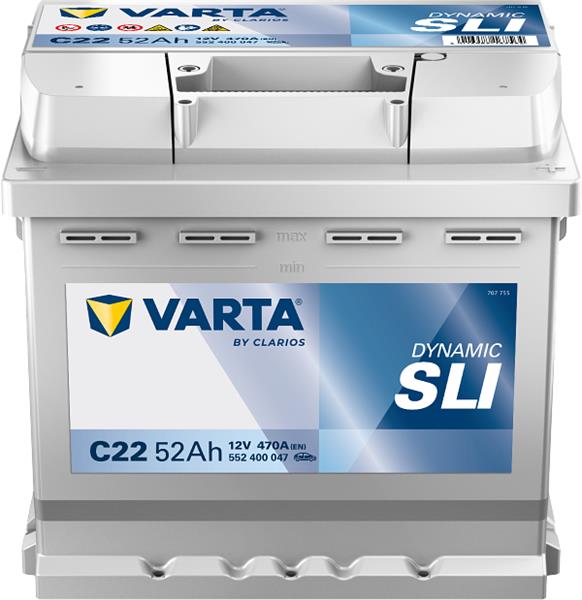 Акумулятор для ДБЖ Varta Dynamic SLI 12В 52Аг 470А R+ (552400047)