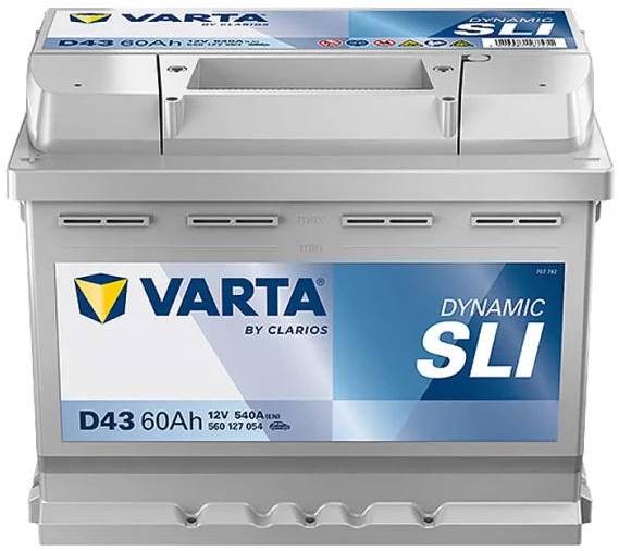 Акумулятор для ДБЖ Varta Dynamic SLI 12В 60Аг 540А L+ (560127054)
