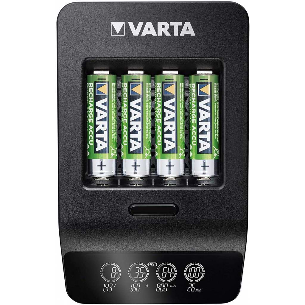 З/устройство для аккумуляторов AA/AAA Varta LCD Smart Plus CHARGER+4xAA 2100 mAh (57684101441)