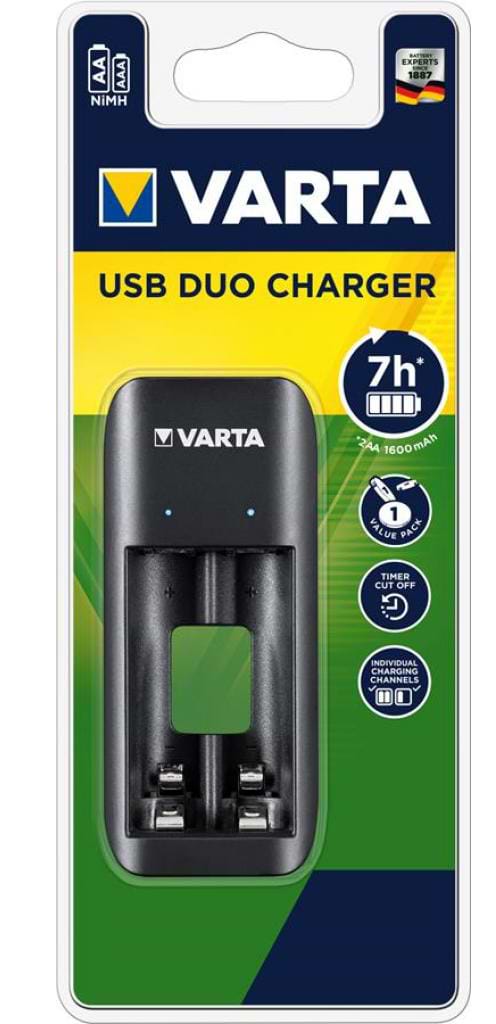 З/пристрій для акумуляторів AA/AAA Varta Value USB Duo Charger (57651101401)