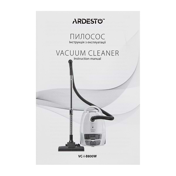 Фото - Пылесос для сухой уборки с мешком Ardesto VC-I-B800W