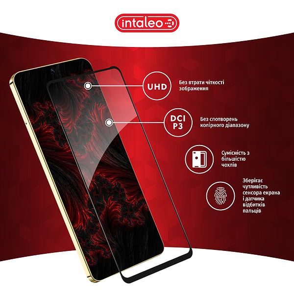 Фото - Защитное стекло для смартфона Intaleo Full Glue for Infinix Hot 40 Pro Black (1283126589263)