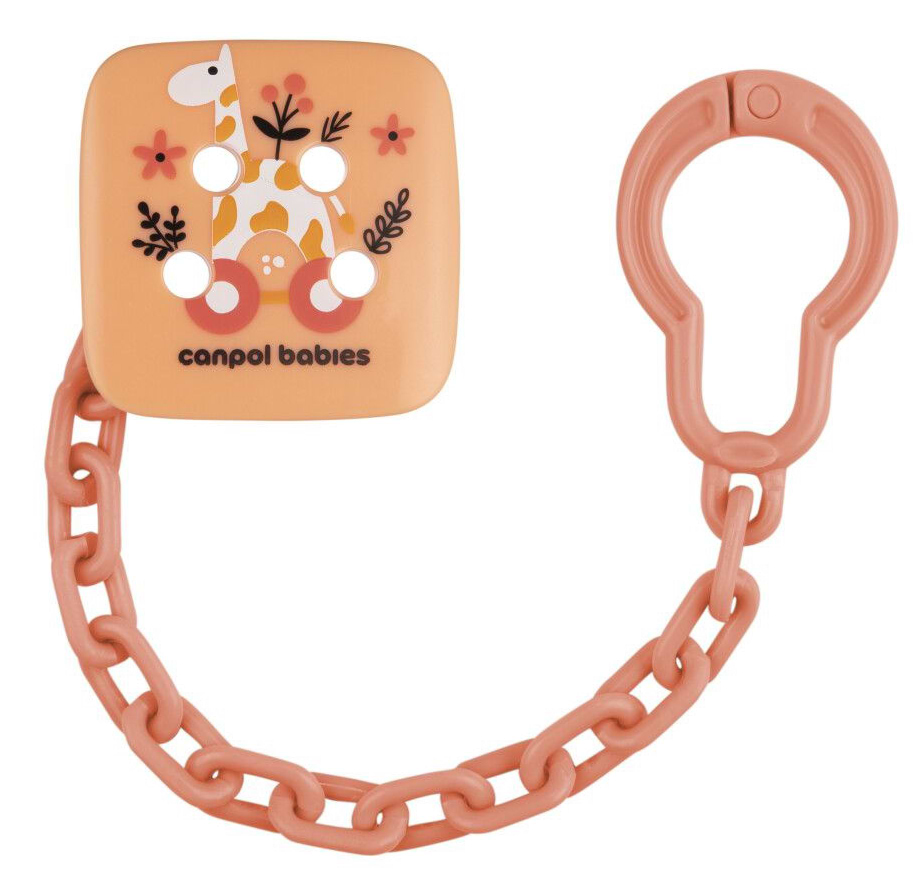 Держатель пустышек Canpol babies TOYS розовый (2/438_pin)