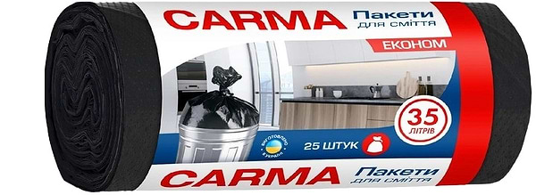 Фото - Пакет для сміття Carma 35 л (4823098414698)