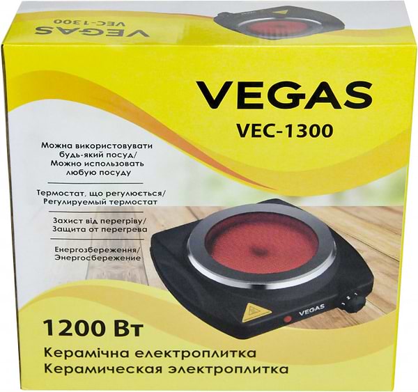 Фото - Плита электрическая настольная Vegas VEС-1300