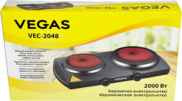 Фото - Плита електрична настільна Vegas VEС-2048