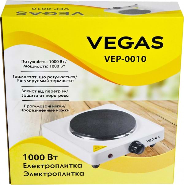 Фото - Плита электрическая настольная Vegas VEP-0010