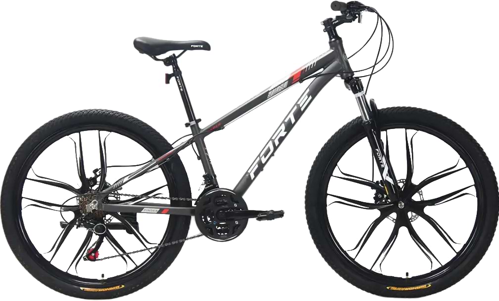 Двухколёсный велосипед Forte FINDER 25.2412-01S к24" р12" Black/Red