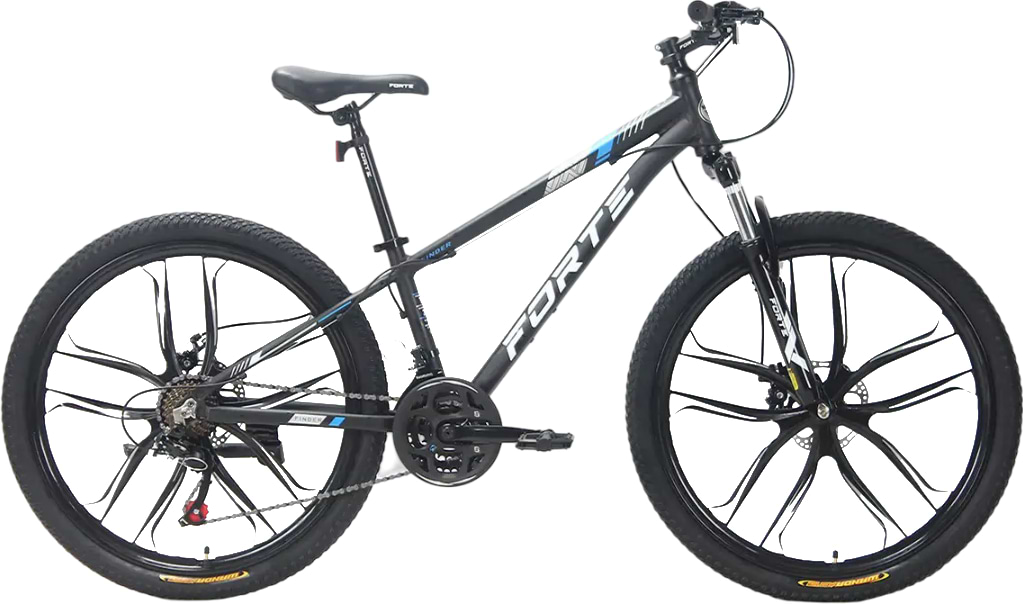Двухколёсный велосипед Forte FINDER 25.2412-02S к24" р12" Black/Blue