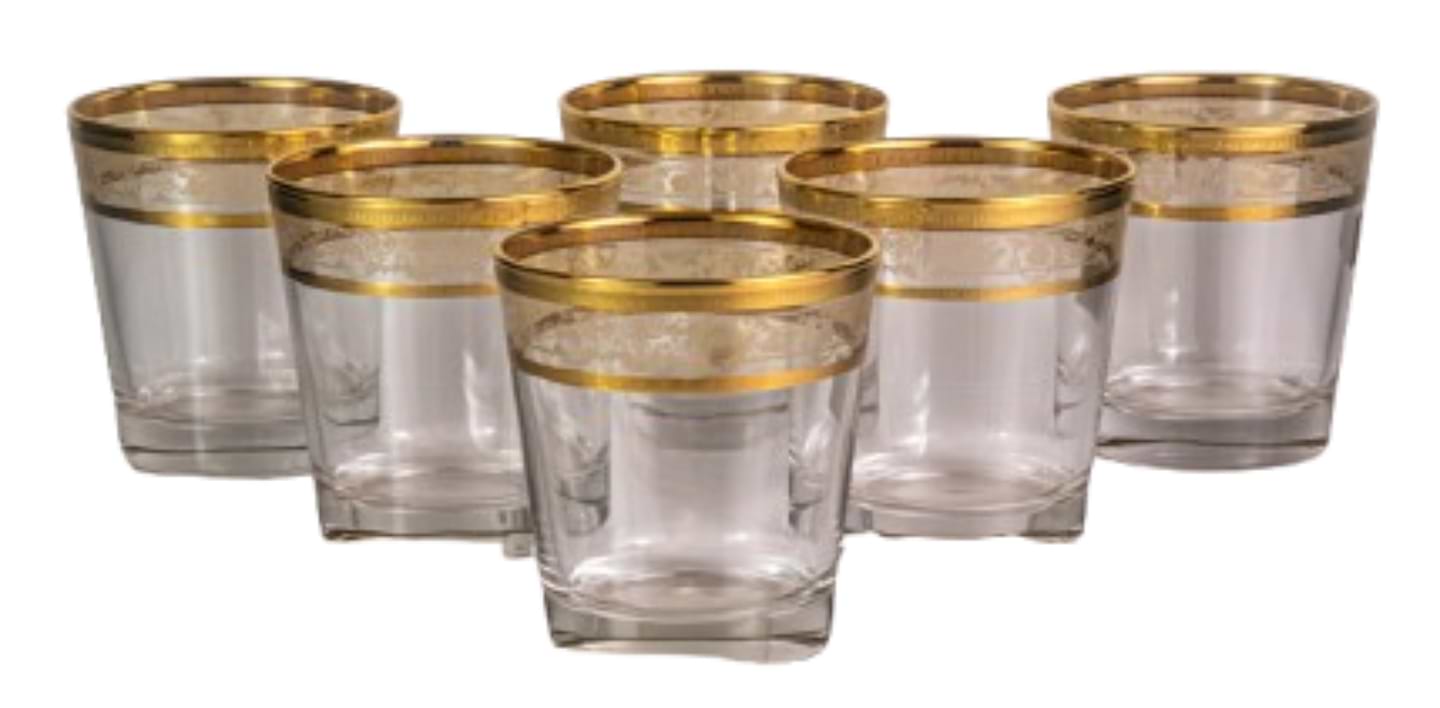 Набор стаканов VEMA LUDOVICA MELANIA GOLD 365 мл 6 шт. (99001918)