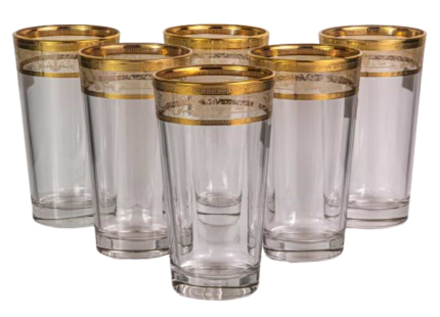 Набор стаканов VEMA LUDOVICA MELANIA GOLD 378 мл 6 шт. (99001925)