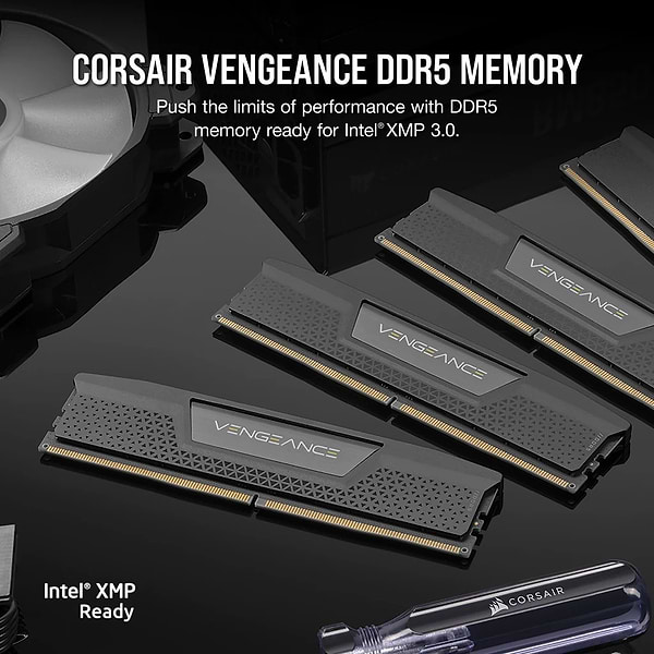 Фото - Память DDR Corsair DDR5 2x16GB/7200 Vengeance Black (CMK32GX5M2X7200C34)