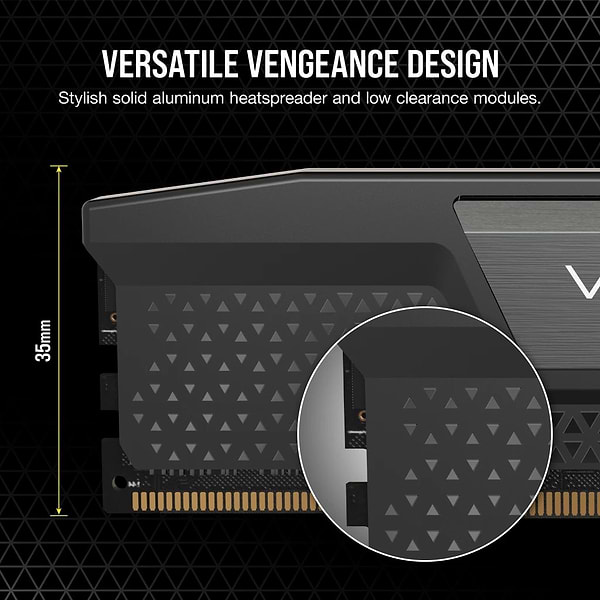 Фото - Память DDR Corsair DDR5 2x16GB/7200 Vengeance Black (CMK32GX5M2X7200C34)