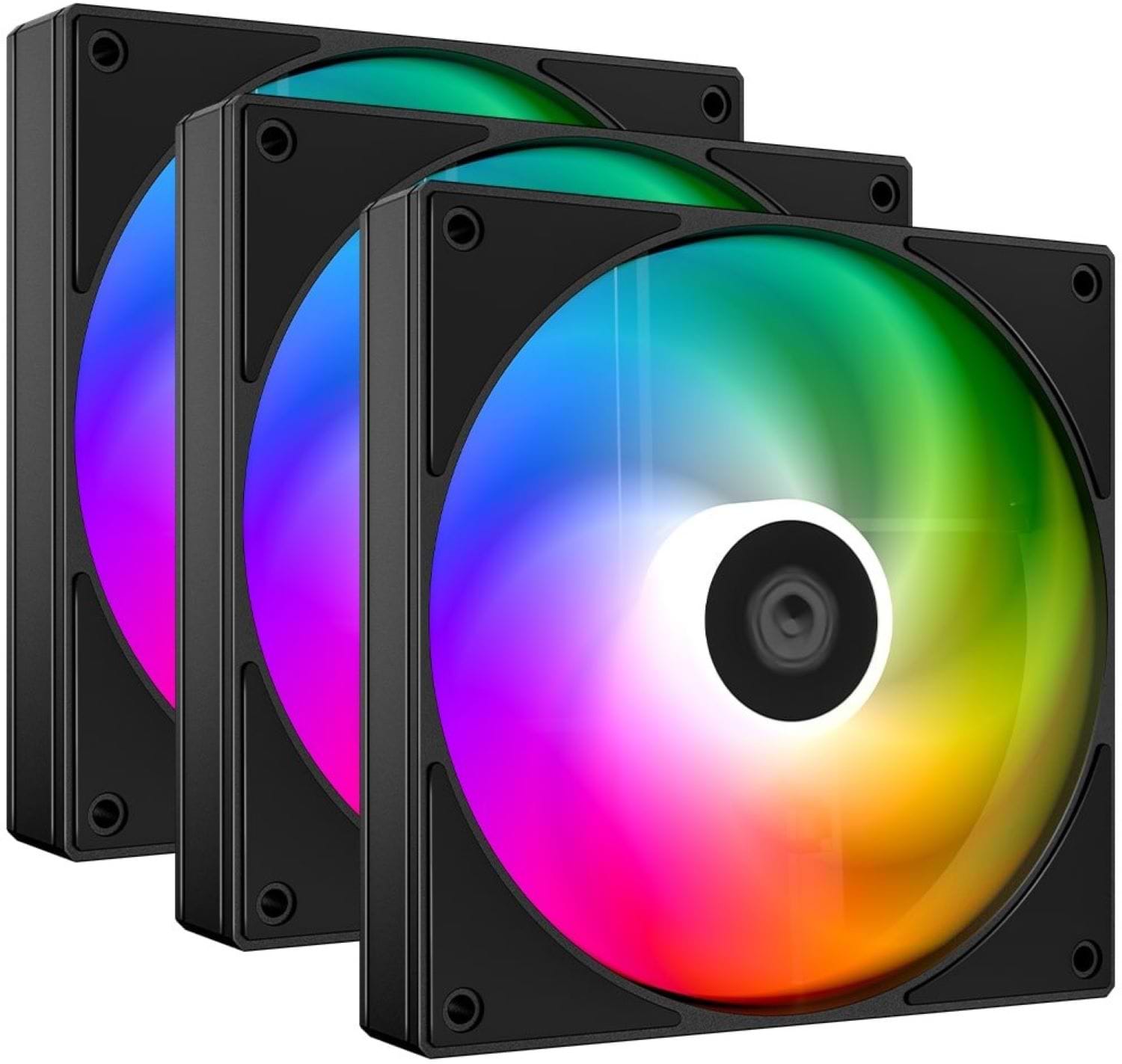 Корпусный вентилятор ID-Cooling AS-120-ARGB-K Trio