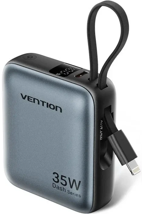 Батарея мобильная Vention 10000mAh 35W PD, USB-C In/Out (FHFH0)