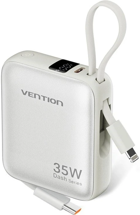 Батарея мобильная Vention 10000mAh 35W PD, USB-C In/Out (FHFN0)