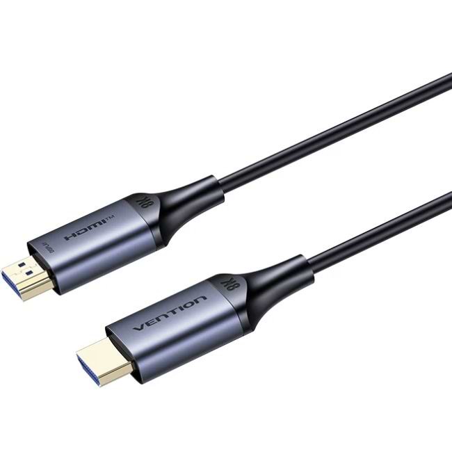 Кабель HDMI Vention HDMI M - M, 50.0м, V2.1, Optical 8K 60Гц 48Gbps Aluminum Alloy gray (ALTHX)
