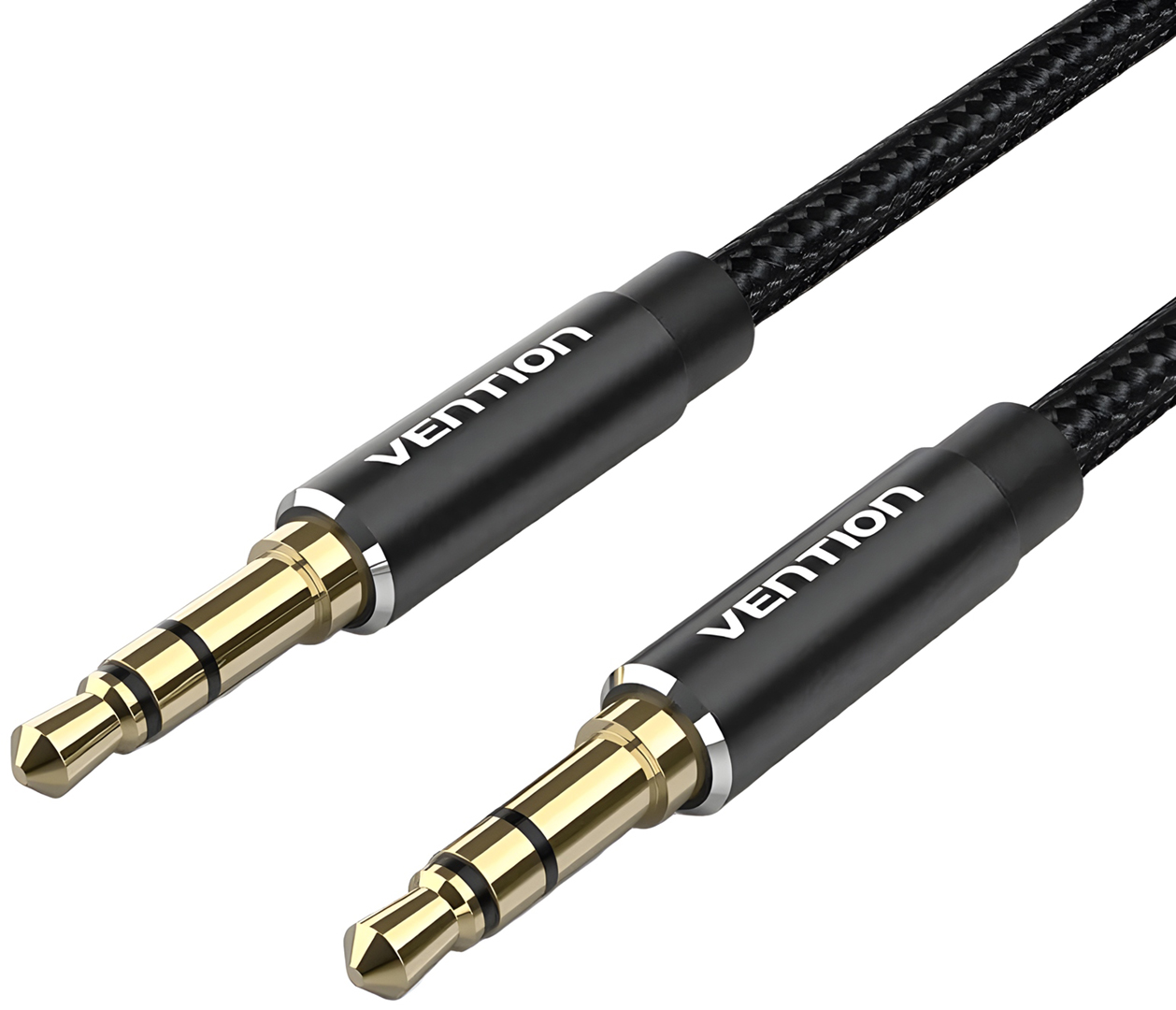Кабель 3.5 мм - 3.5 мм Vention AUX Audio TRS M/M, 0.5м black (BAWBD)
