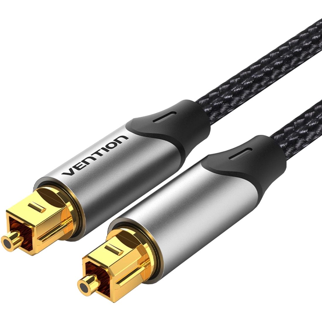 Кабель Optical Vention Audio Toslink M/M - S/PDIF, 1м, Dolby Digital 5.1, gray (BAVHF)