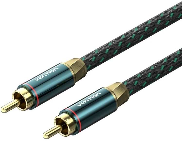 Кабель USB type A - USB type A Vention AUX coaxial HiFi RCA M/M 1 м Green (BCTGF)