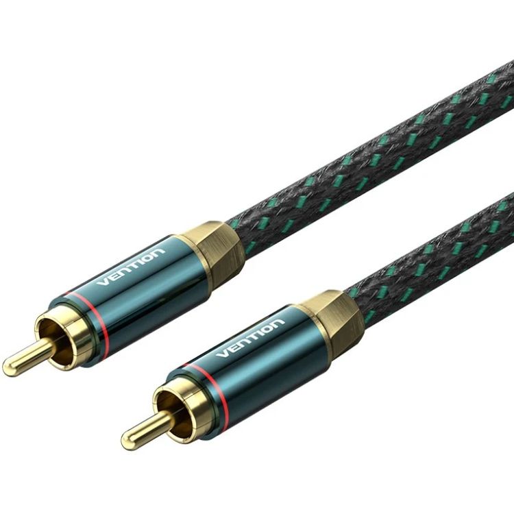 Кабель USB type A - USB type A Vention AUX coaxial HiFi RCA M/M 5 м Green (BCTGJ)