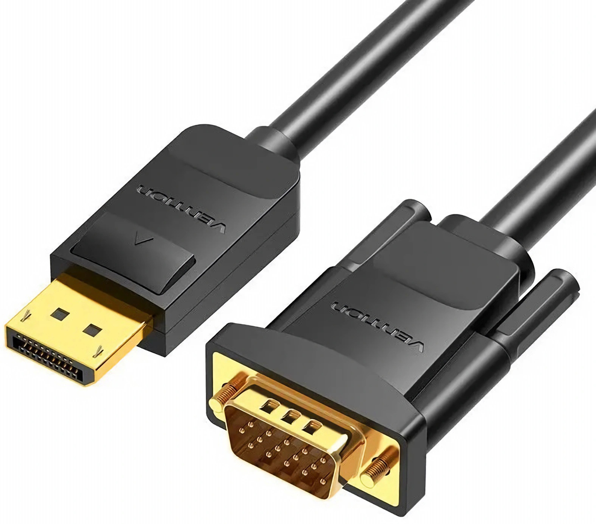 Кабель Vention DisplayPort M - VGA M 2 м 1080P Black (HBLBH)