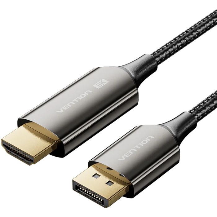 Кабель Vention DisplayPort M - HDMI M V1.4 1.8м 8K Black (HFPBAC)
