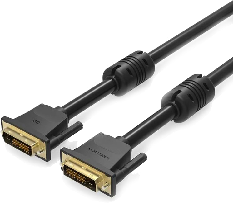 Кабель Vention DVI-D 24M - 24M, 1.5 м, 2K 60Hz Dual Linik (EAABG)