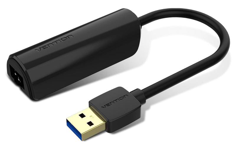 Перехідник USB-RJ-45 Vention USB 2.0 - RJ45 Black (CEGBB)