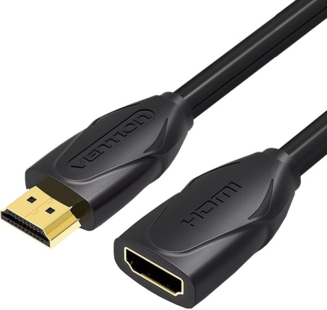 Кабель HDMI Vention HDMI M - F 1m V2.0 (VAA-B06-B100)