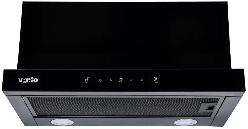 Витяжка вбудована Ventolux GARDA 60 BK/BG (1100) TC MS LED