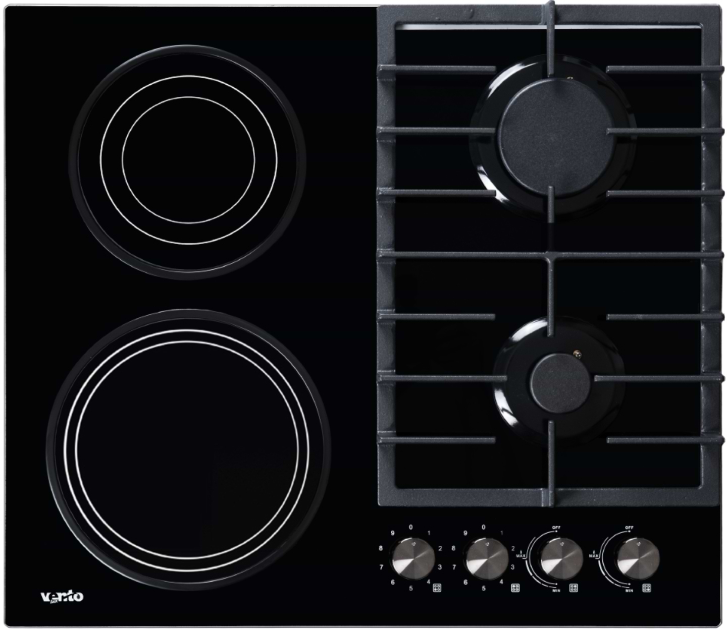 Варильна поверхня  комбінована Ventolux HG622 B7G CS (BK)