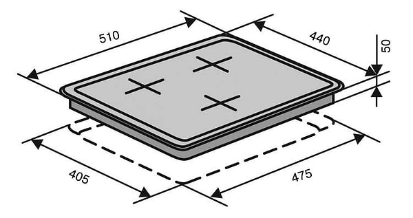 Фото - Варильна поверхня газова Ventolux HSF430-S3G CEST (BK)