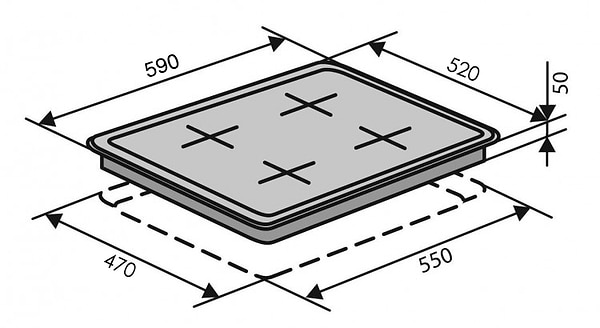 Фото - Варочная панель газовая Ventolux HSF640-H2G CEST (SAND)