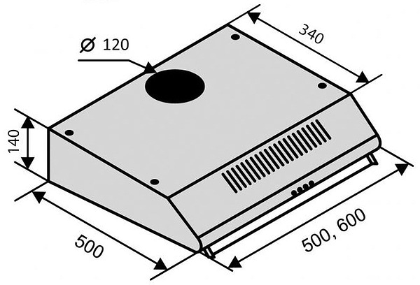 Фото - Вытяжка традиционная Ventolux ROMA 50 BR LUX